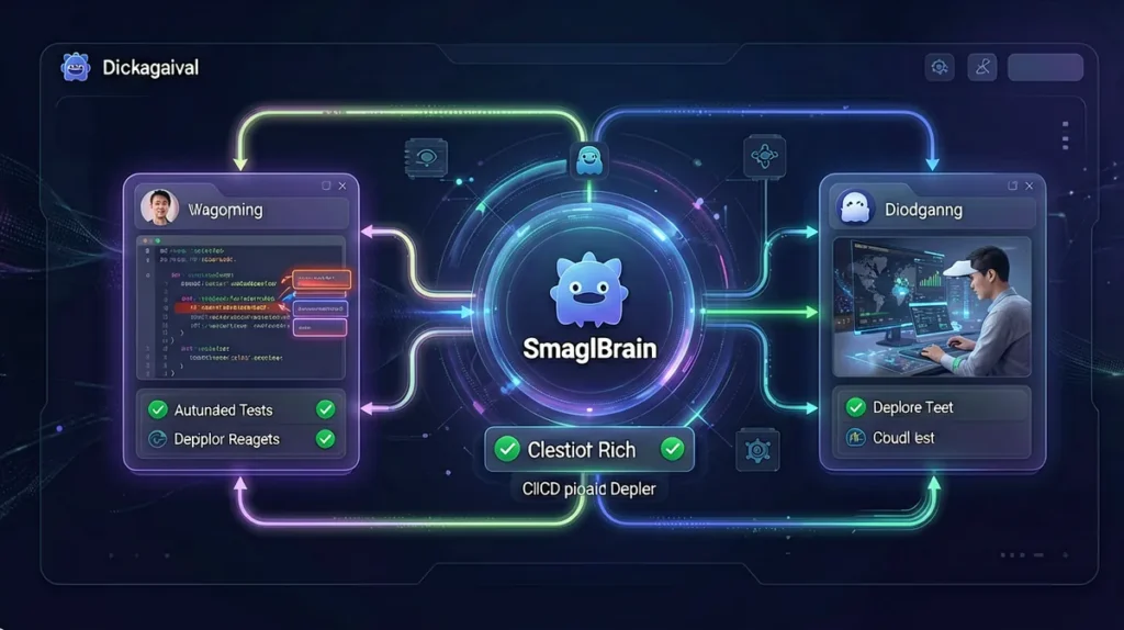 AI agent developer workflow showing parallel code review testing and deployment automation pipeline