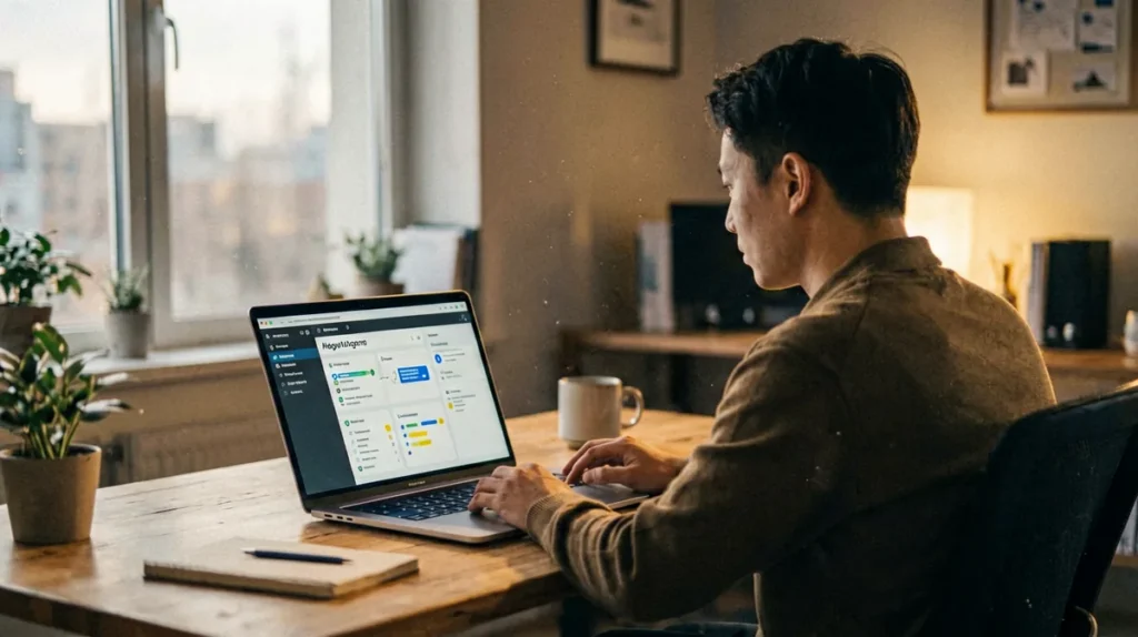 AI Agent beginner guide illustrating intelligent automation in the workplace