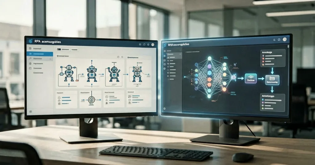 Comparison of AI Agent and RPA solutions for enterprise digital transformation