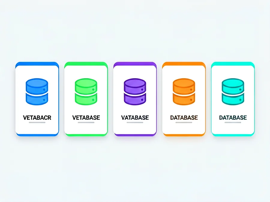 Vector database comparison chart showing Pinecone, Weaviate, Milvus, Qdrant, and pgvector features and pricing