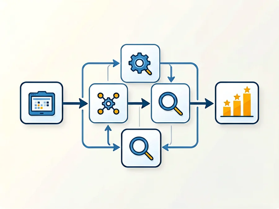 Hybrid retrieval pipeline showing dense vector search combined with sparse BM25 retrieval and cross-encoder reranking