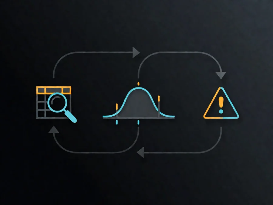 Drift detection implementation process flow: baseline, monitoring, and alerting stages