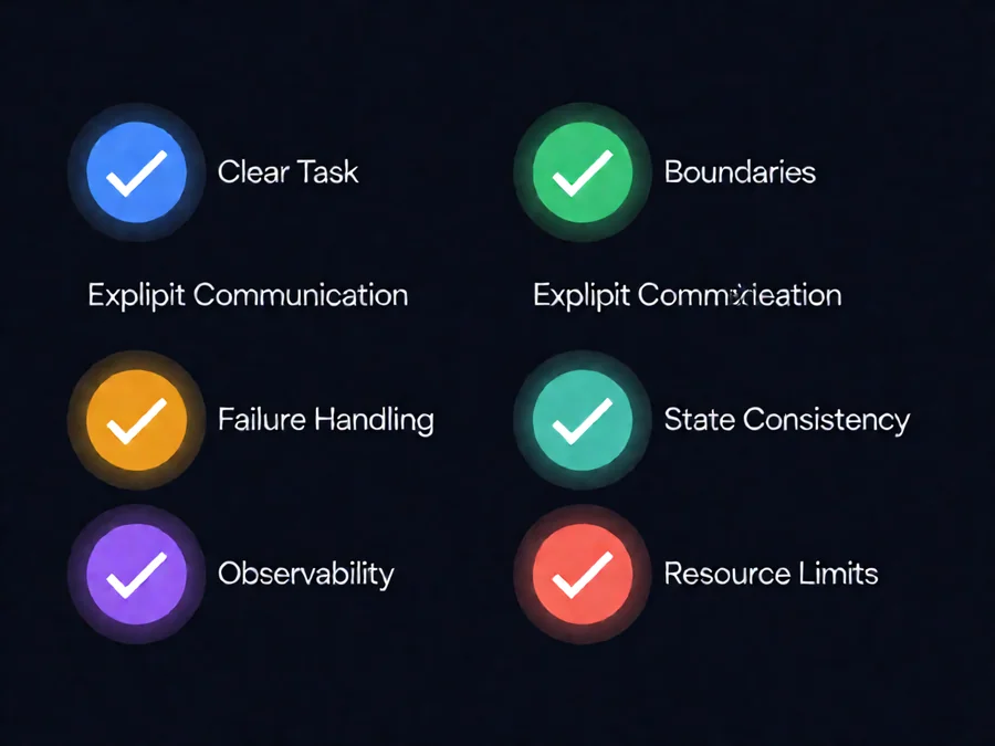 AI agent orchestration implementation checklist with six key requirements for production deployment
