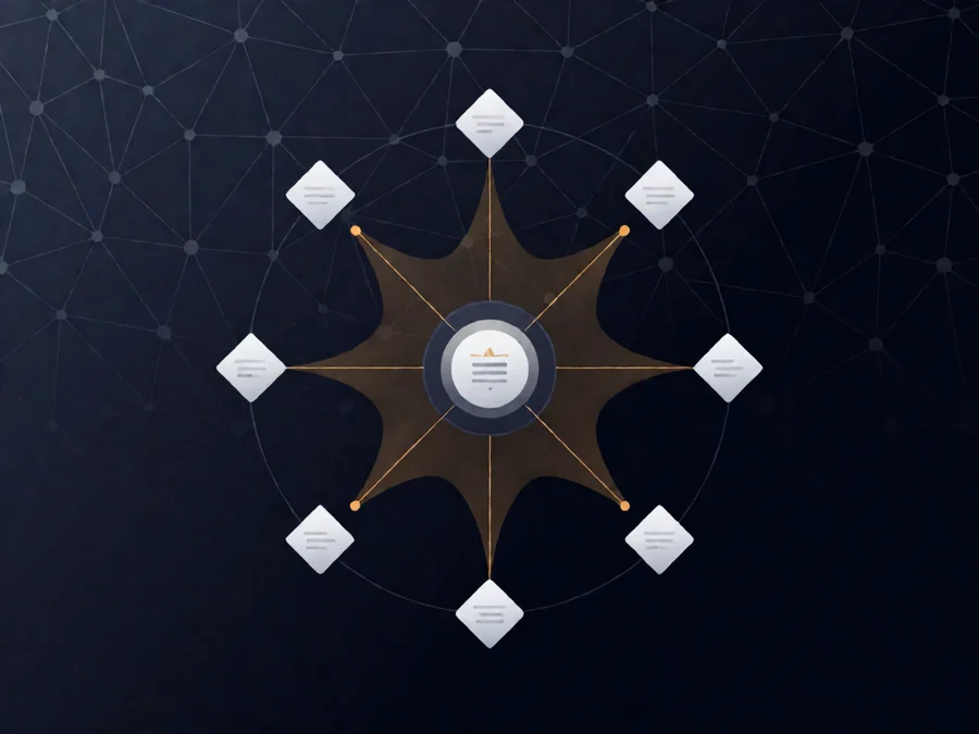 AI agent load balancing architecture with central hub and distributed worker nodes