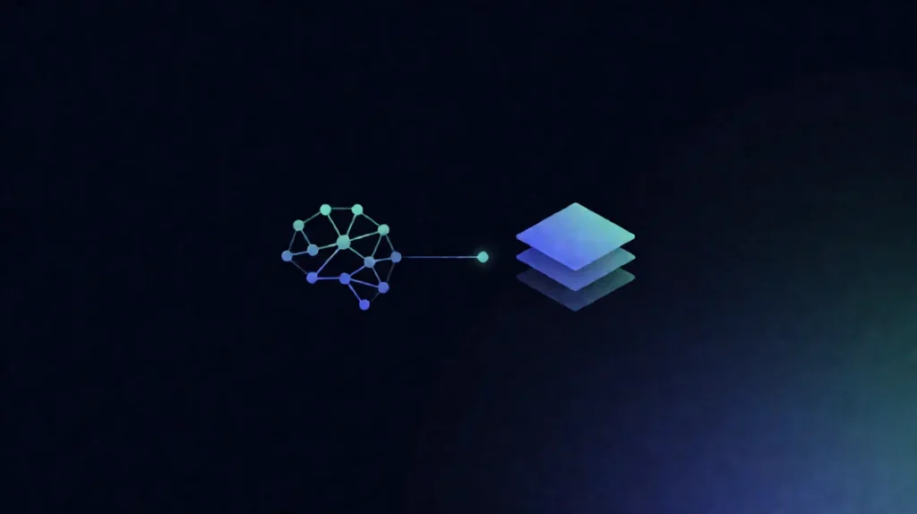 AI agent prompt engineering and context management illustration showing neural network and data layers
